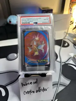 2004 Pokemon Advanced Action Card Gyarados Magikarp Psa 8 Lenticular #20 RARE - Image 1
