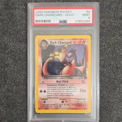 PSA 9 Dark Charizard Holo Rare Unlimited 4/82 Team Rocket 2000 English - Image 1