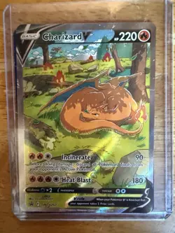 Pokemon TCG Charizard v SWSH260 Sword & Shield Promo Card Near Mint Condition - Image 1