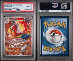 2024 POKEMON TWM EN-TWILIGHT MASQUERADE #173 INFERNAPE ILLUSTRATION RARE PSA 10 - Image 3