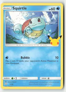 Squirtle 017/025 Promo McDonald's 25th Anniversary Promos Pokemon Lightly Played - Image 1
