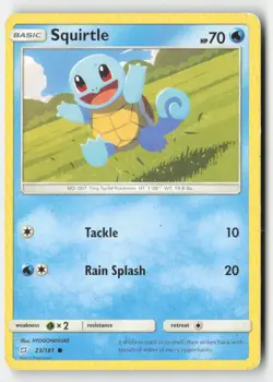 Squirtle 23/181 Common Team Up Pokemon Moderately Played - Image 1
