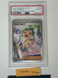 Pokemon SV08 Surging Sparks Lisia's Appeal 246/191 SIR Holo PSA 8 2024 - Image 1