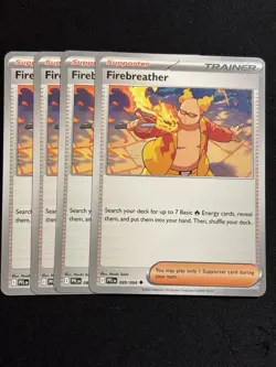 4x Firebreather - 089/094 - ME02: Phantasmal Flames Pokemon Playset x4 - Image 1