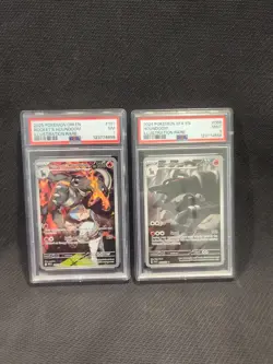 TCG Pokemon Houndoom Graded Cards, Destined Rivals And Shrouded Fable PSA - Image 1