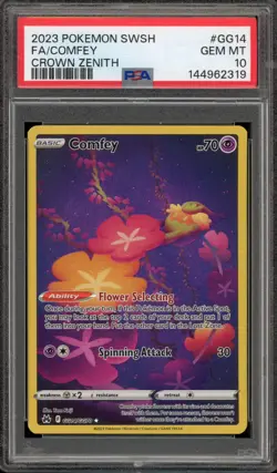 Pokemon Comfey Crown Zenith Galarian Gallery Full Art #GG14 PSA 10 Gem Mint - Image 1