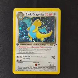Dark Dragonite 5/82 1st Edition Holo Team Rocket WOTC Pokemon 2000 HP - Image 1