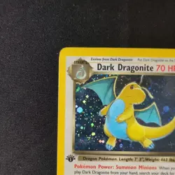 Dark Dragonite 5/82 1st Edition Holo Team Rocket WOTC Pokemon 2000 HP - Image 2
