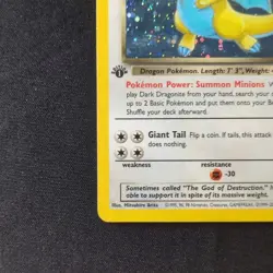 Dark Dragonite 5/82 1st Edition Holo Team Rocket WOTC Pokemon 2000 HP - Image 4