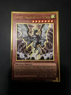 Yu-Gi-Oh MGED-EN011 Tempest, Dragon Ruler of Storms No Foil Misprint Error NM! - Image 1