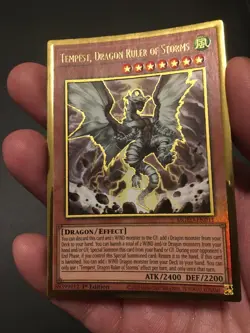 Yu-Gi-Oh MGED-EN011 Tempest, Dragon Ruler of Storms No Foil Misprint Error NM! - Image 2