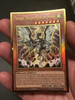 Yu-Gi-Oh MGED-EN011 Tempest, Dragon Ruler of Storms No Foil Misprint Error NM! - Image 4