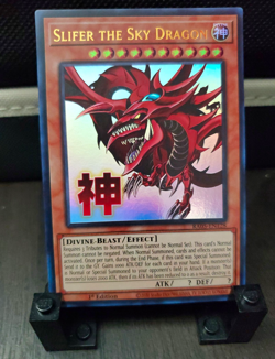 Konami Yu-Gi-Oh! TCG Slifer the Sky Dragon RA05-EN128 Ultra Holo Eng 1st - Image 1
