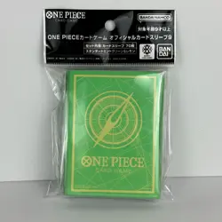 One Piece TCG Card Sleeves Set 9 70ct Mint & Lemon Green Yellow Logo New Sealed - Image 1
