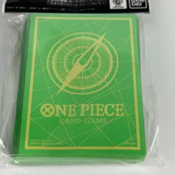 One Piece TCG Card Sleeves Set 9 70ct Mint & Lemon Green Yellow Logo New Sealed - Image 3