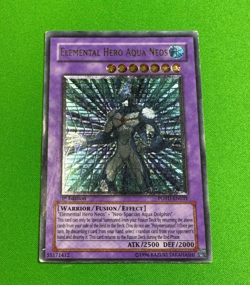 Elemental Hero Aqua Neos Yu-Gi-Oh! POTD 1st Edition Upper Deck Version #EN031 HP - Image 1