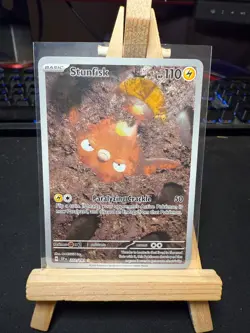 Pokemon TCG Stunfisk 202/191 – Surging Sparks – Illustration Rare – Near Mint - Image 1