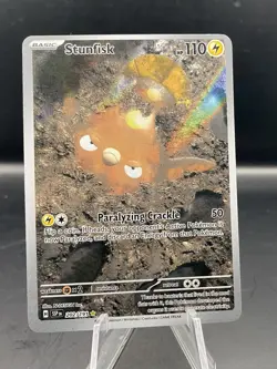 Stunfisk - 202/191 - Surging Sparks - Illustration Rare - NM - Pokemon TCG Card - Image 1