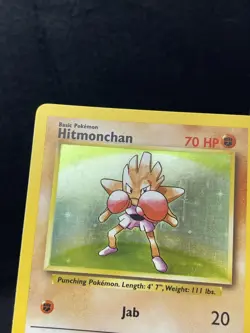 Pokemon TCG Hitmonchan Base Set 7/102 Holo 1999-2000 Wizards Base Set Rare MP/LP - Image 4