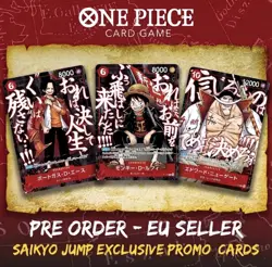 PRESALE One Piece Card Game SAIKYO JUMP Promo Card Luffy Ace Whitebeard PSL - Image 1
