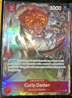 ONE PIECE ENGLISH CARD HOLO GAME BEST CARTE HOLO DADAN OP02-005 ALT EN NM - Image 1
