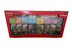 Costco Pokemon Prismatic Evolutions 8 Mini-Tins with Promo Cards Sealed 1 Box - Image 1