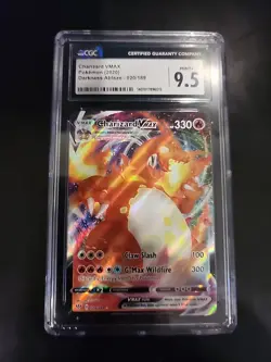 Pokemon TCG Charizard VMAX Darkness Ablaze Rare Holo Card 20/189 CGC 9.5 Mint+ - Image 1