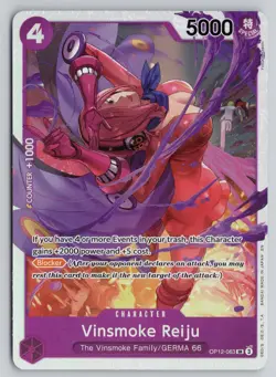 VINSMOKE REIJU OP12-063 SUPER RARE LEGACY OF THE MASTER ONE PIECE NM - Image 1