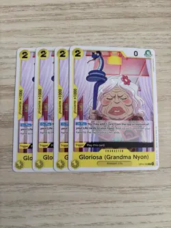 OP14-103 Playset 4 x Gloriosa (Grandma Nyon) English NM One Piece TCG Card Game - Image 1