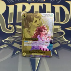 One Piece TCG Charlotte Pudding OP03-112 R Winner Promo Stamp - Image 2