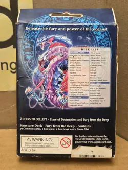 YU-GI-OH TRADING CARD GAME STRUCTURE DECK FURY FROM THE DEEP 1ST EDITION PICS - Image 3