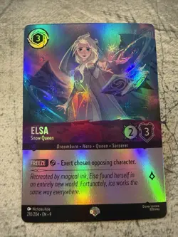 Disney Lorcana Fabled Elsa - Snow Queen 210/204 Epic Foil - Image 1