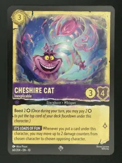 Disney Lorcana- Cheshire Cat - Inexplicable 60/204 Whispers in the Well Regular - Image 2