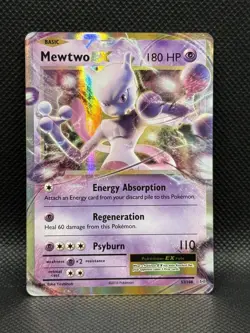 MEWTWO EX 52/108 HOLO EX RARE EVOLUTIONS POKEMON EX NM/M - Image 1