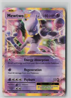 Mewtwo EX 52/108 Holo EX Rare Evolutions Pokemon NM - Image 1