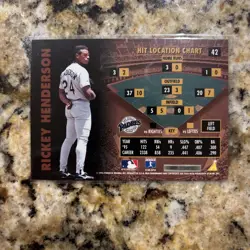 1996 MLB Pinnacle Zenith SSP Artist's Proof HOF GOAT Rickey Henderson, NM-MT - Image 4
