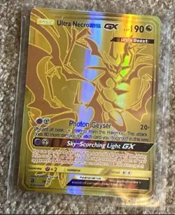 Pokemon Ultra Necrozma GX 78/70 Secret Rare Gold Dragon Majesty Holo - Image 1