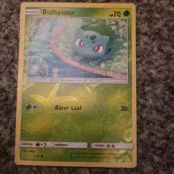 Pokemon TCG Bulbasaur 1/73 Shining Legends NM reverse holo - Image 1