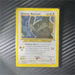 Pokemon TCG Shining Noctowl 110/105 Neo Destiny Holo Secret Rare ENG 2000 - Image 1