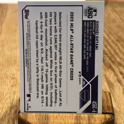 2023 Topps Chrome Update Series - 2023 All-Star Game Shohei Ohtani #ASGC-6 - Image 2