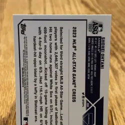 2023 Topps Chrome Update Series - 2023 All-Star Game Shohei Ohtani #ASGC-6 - Image 3
