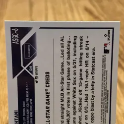 2023 Topps Chrome Update Series - 2023 All-Star Game Shohei Ohtani #ASGC-6 - Image 4