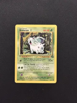 Nidoran 57/64 | Base Set Jungle | Non Holo Pokemon Card NM - Image 1