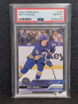 2023-24 Upper Deck Extended Series - Young Guns Matthew Savoie (RC) PSA 10 💎 - Image 1