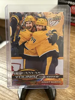 2025 UPPER DECK SERIES 2 #C-223 BRADY MARTIN UD CANVAS YOUNG GUNS RC ROOKIE - Image 1