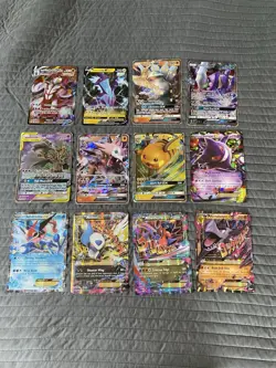 Pokemon Jumbo Card Lot Of 12 - EX/GX/MEGA/V/VMAX - Mostly LP/MP Condition - Image 1