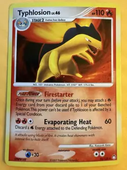Typhlosion Mysterious Treasures - 16/123 Holo Rare Card Pokemon LP/NM - Image 1