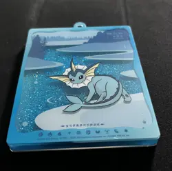 Pokemon Vaporeon Quicksand Card Display Charm & Card Set - Eevee & Friends - Image 2