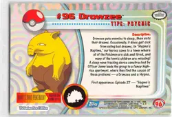 Drowzee #96 - Topps Chrome Trading Cards Series 2 Pokemon MP - Image 2