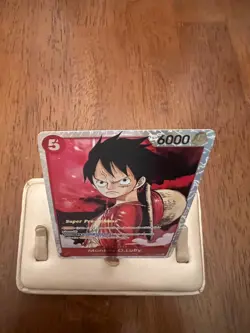 One Piece Card Monkey.D.Luffy Super Pre release Foil ST01-012 SR Starter Deck 1 - Image 2